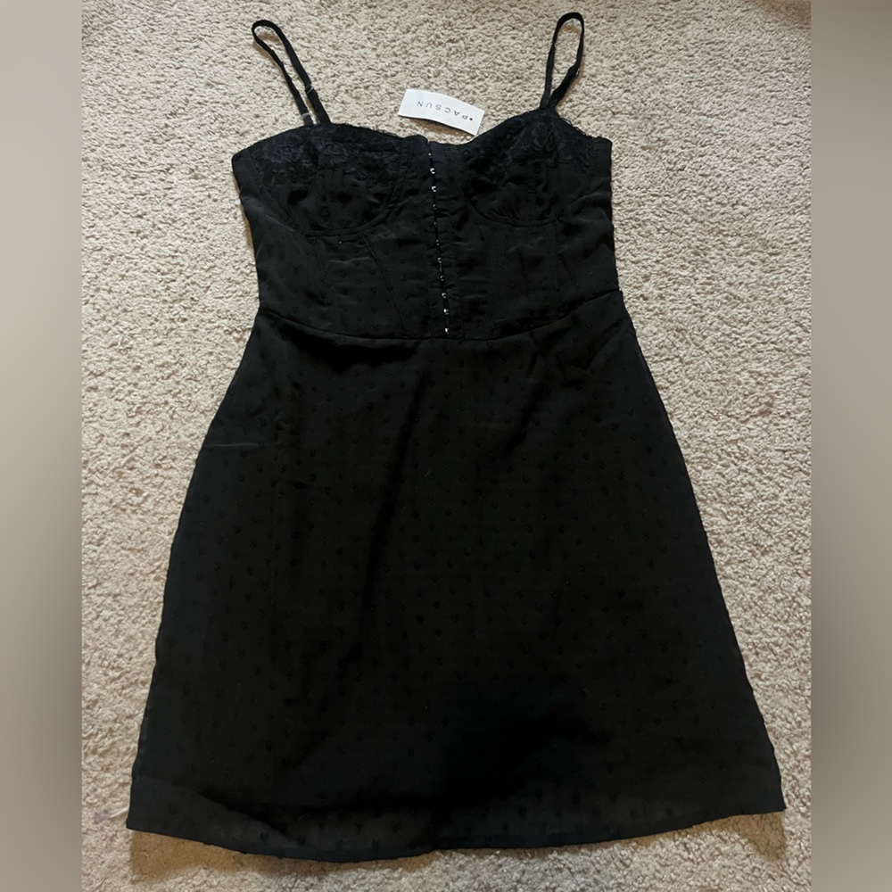 Pacsun Black corset tight dress size small